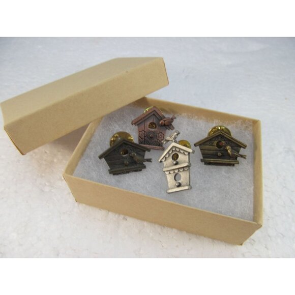 Vintage Signed J.J Bird House Lapel pins Lot of 4 - Picture 9 of 12